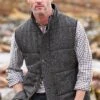 Men's Tweed Tipped Gilet 1 Men's Tweed Tipped Gilet -Men Clothing Sale TR12309CHARCOALHB
