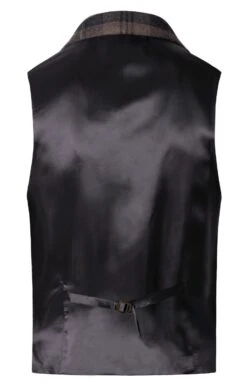 Men's Kilt Single Breasted Waistcoat -Men Clothing Sale TR12311WHEATCHARCOAL 1