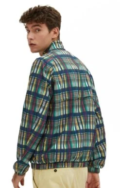 Men’s Check Harrington Jacket -Men Clothing Sale TR23004YELLOWMADRAS 1