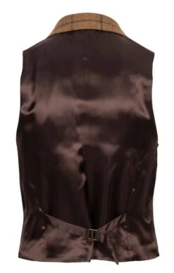 Men's Saxony Tweed Waistcoat -Men Clothing Sale TR30375BARKBRACKENCHK 2