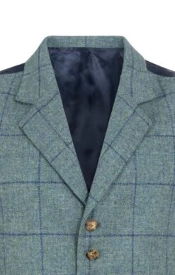 Men's Saxony Tweed Waistcoat -Men Clothing Sale TR30375BLUELOVATWP 2