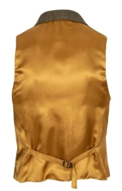 Men's Saxony Tweed Waistcoat -Men Clothing Sale TR30375PINEBARKWP 1