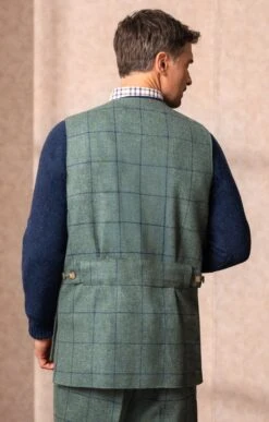 Tweed Shooting Waistcoat -Men Clothing Sale TR30400BLUELOVATWP 1