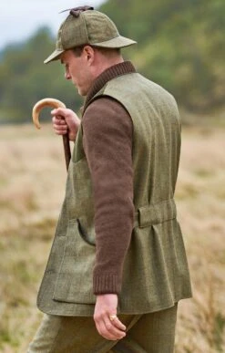 Tweed Shooting Waistcoat -Men Clothing Sale TR30400PINEBARKWP 1