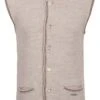 Men's Knit Waistcoat -Men Clothing Sale TR30839NATURAL