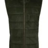 Men's Goat Suede Quilted Waistcoat -Men Clothing Sale TR30840OLIVE