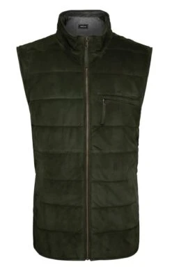 Men's Goat Suede Quilted Waistcoat