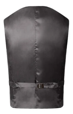 Men's Double Breasted Plaid Waistcoat -Men Clothing Sale TR40660BLACKISLE 1