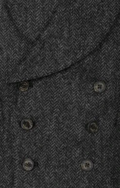 Men's Double Breasted Tweed Waistcoat -Men Clothing Sale TR40675CHARCOALHB 2