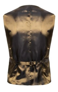 Men's Double Breasted Tweed Waistcoat -Men Clothing Sale TR40675GOLDFORESTBCORN 1