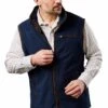 Men's Carabou Country Fleece Gilet -Men Clothing Sale TS01174NAVY