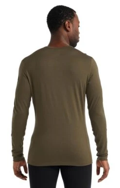 Mens Icebreaker Oasis Long Sleeve Crew Neck -Men Clothing Sale TS05000LODEN 1