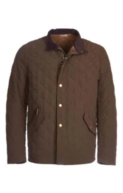 Barbour Shoveler Quilt Jacket -Men Clothing Sale TS09877DARKOLIVE 2
