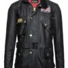 Barbour International Union Jack Waxed Jacket 1 Barbour International Union Jack Waxed Jacket -Men Clothing Sale TS10046BLACKUNIONJACK