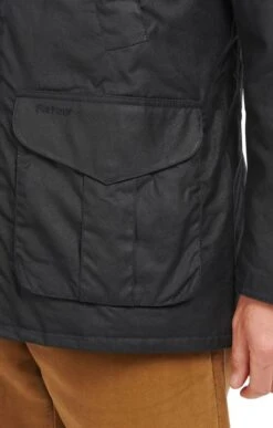 Men's Barbour Hereford Wax Jacket -Men Clothing Sale TS10480NAVY 3