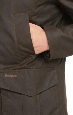 Men's Barbour Hereford Wax Jacket -Men Clothing Sale TS10480OLIVE 3