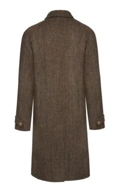 Men's Harris Tweed Raglan Coat -Men Clothing Sale TS12395BRNGREENHBOC 2
