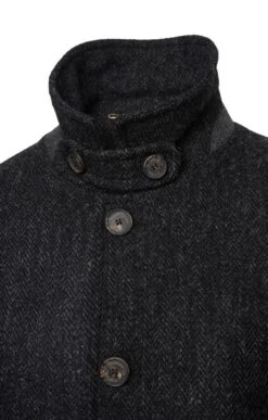 Men's Harris Tweed Raglan Coat -Men Clothing Sale TS12395CHARCOALHB 3