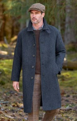 Men's Harris Tweed Raglan Coat