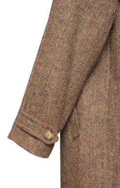 Men's Harris Tweed Raglan Coat -Men Clothing Sale TS12395OATMEALHB 3