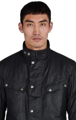 Mens Barbour International Duke Wax Jacket 13 Mens Barbour International Duke Wax Jacket -Men Clothing Sale TS15147BLACK 2