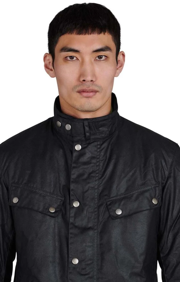 Mens Barbour International Duke Wax Jacket 5 Mens Barbour International Duke Wax Jacket - Image 3