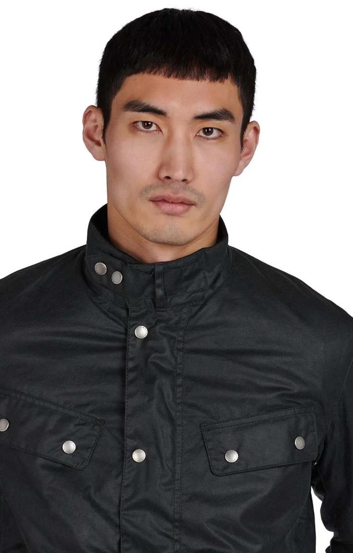 Mens Barbour International Duke Wax Jacket 9 Mens Barbour International Duke Wax Jacket - Image 7