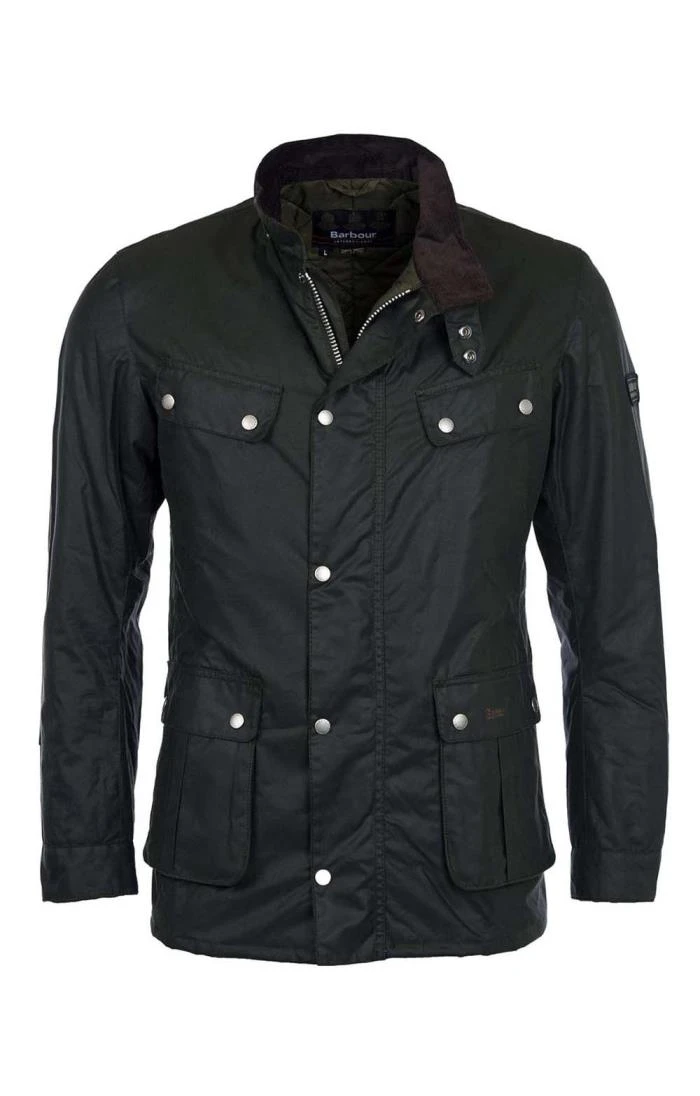 Mens Barbour International Duke Wax Jacket 11 Mens Barbour International Duke Wax Jacket - Image 9
