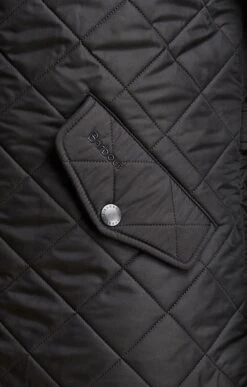 Mens Barbour Powell Quilted Jacket -Men Clothing Sale TS15149BLACK 3