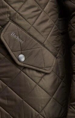 Mens Barbour Powell Quilted Jacket -Men Clothing Sale TS15149OLIVE 3