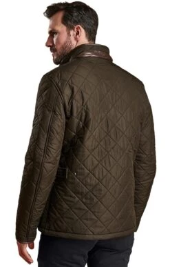 Mens Barbour Powell Quilted Jacket -Men Clothing Sale TS15149OLIVE 4