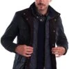 Men's Barbour Ogston Wax Jacket 1 Men's Barbour Ogston Wax Jacket -Men Clothing Sale TS19882NAVY