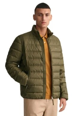 Men's Gant Light Down Jacket -Men Clothing Sale TS21390RACINGGREEN 1