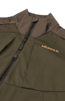 Men's Harkila Magni Soft Shell Fleece Jacket -Men Clothing Sale TS21565WLLWGRNSHDWBRN 2