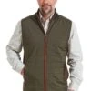 Men's Schöffel Hybrid Quilt Aerobloc Gilet -Men Clothing Sale TS21582LODEN