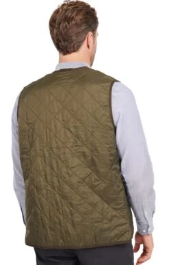 Men's Barbour Polarquilt Waistcoat/Zip In Liner -Men Clothing Sale TS22180OLIVE 1