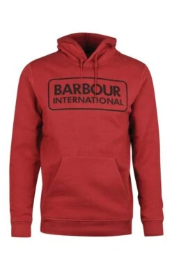 Men's Barbour International Pop Over Hoodie -Men Clothing Sale TS22181WINE 2