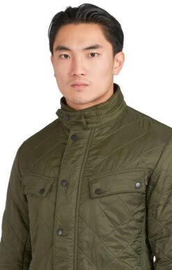 Men's Barbour International Ariel Polarquilt Jacket -Men Clothing Sale TS22191OLIVE 2