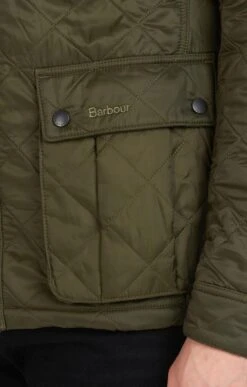 Men's Barbour International Ariel Polarquilt Jacket -Men Clothing Sale TS22191OLIVE 3
