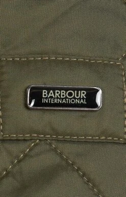 Men's Barbour International Ariel Polarquilt Jacket -Men Clothing Sale TS22191OLIVE 4