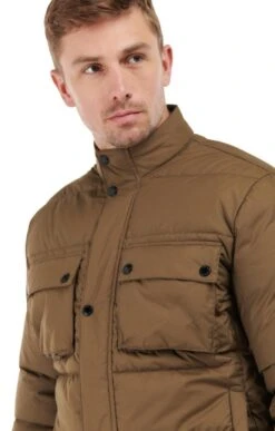 Men's Barbour International Throttle Baffle Quilted Jacket 9 Men's Barbour International Throttle Baffle Quilted Jacket -Men Clothing Sale TS22192BEECH 2