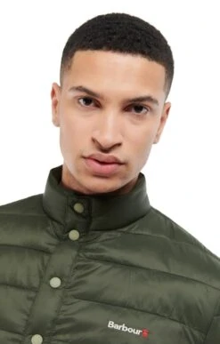 Men's Barbour Baffle Overhead Quilted Jacket -Men Clothing Sale TS22197LTMOSS 2