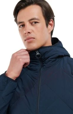 Men's Barbour Hooded Liddesdale Quilt -Men Clothing Sale TS22199NAVY 2
