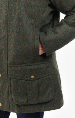 Men’s Barbour Wellesley Wool Jacket -Men Clothing Sale TS22231OLIVEREDCHECK 3