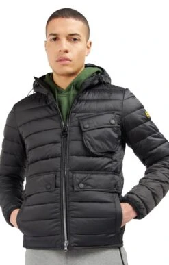 Men's Barbour International Racer Ouston Hooded Quilted Jacket