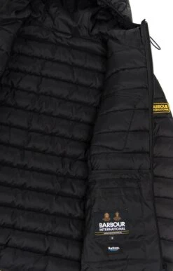 Men's Barbour International Racer Ouston Hooded Quilted Jacket -Men Clothing Sale TS22325BLACK 2