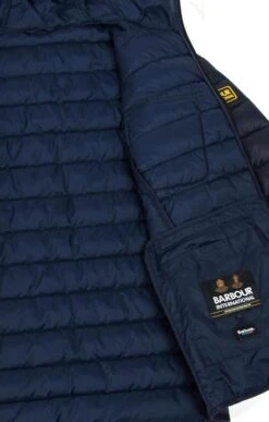 Men's Barbour International Racer Ouston Hooded Quilted Jacket -Men Clothing Sale TS22325NAVY 2