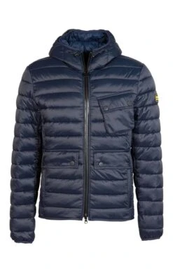 Men's Barbour International Racer Ouston Hooded Quilted Jacket -Men Clothing Sale TS22325NAVY 3