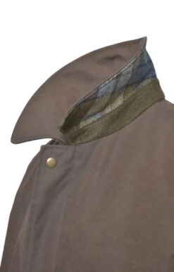 Men's Tweed Trim Cotton Mac -Men Clothing Sale TS23097DARKOLIVE 4