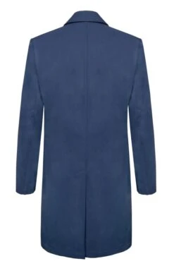 Men's Tweed Trim Cotton Mac -Men Clothing Sale TS23097NAVY 1